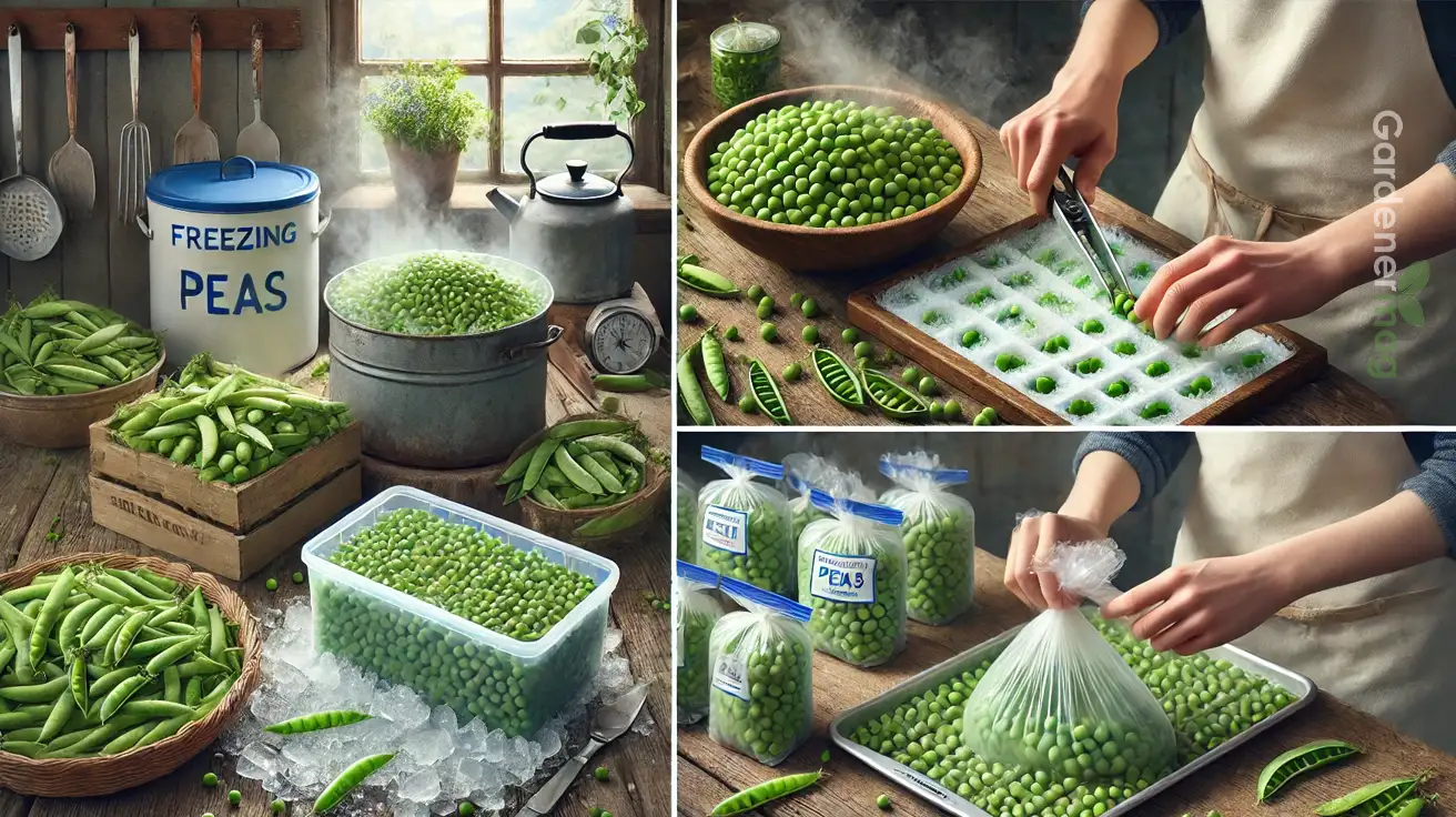 How To Freeze Peas From Garden