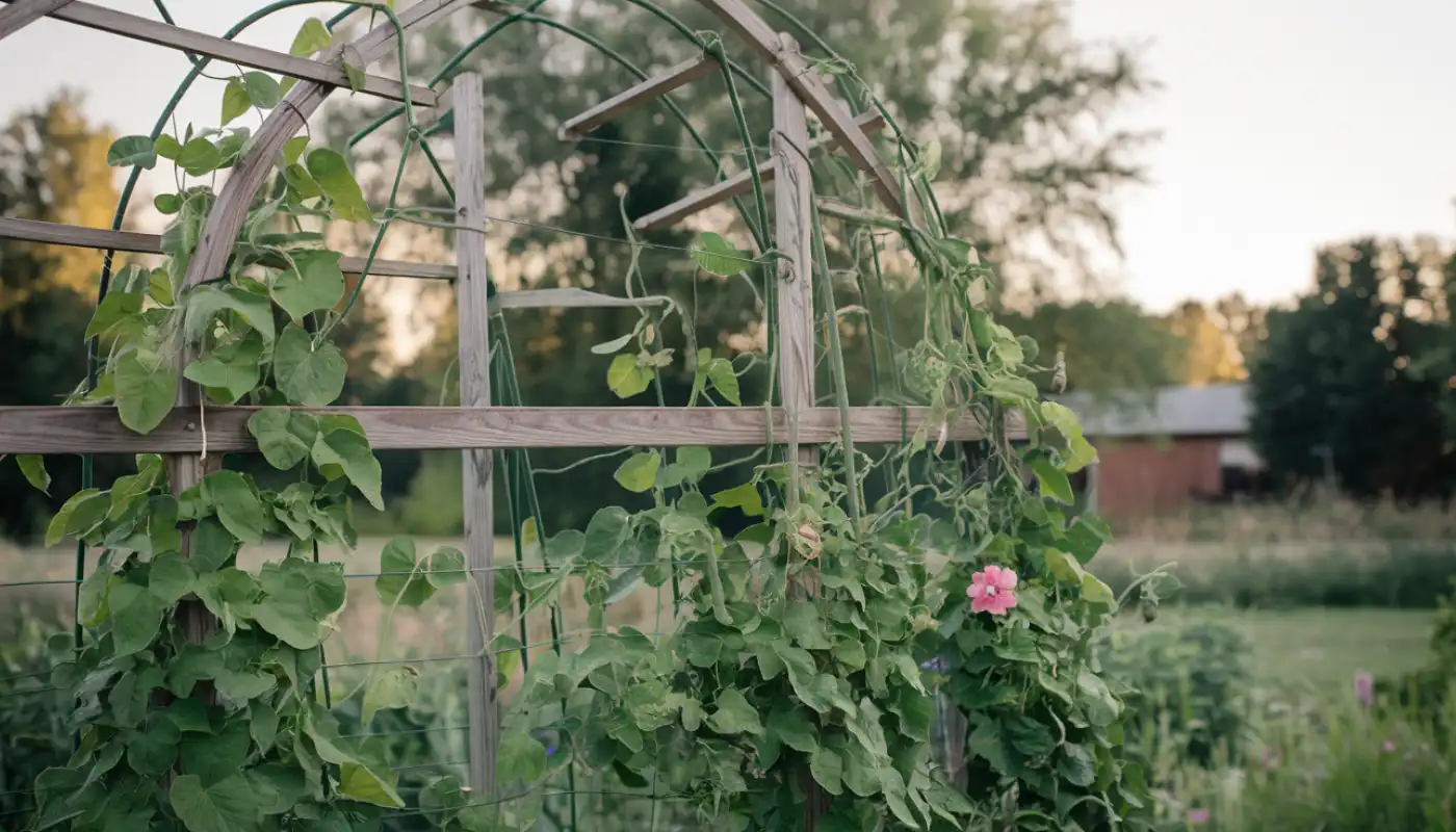 Steps to Set Up Your Bean Trellis Netting