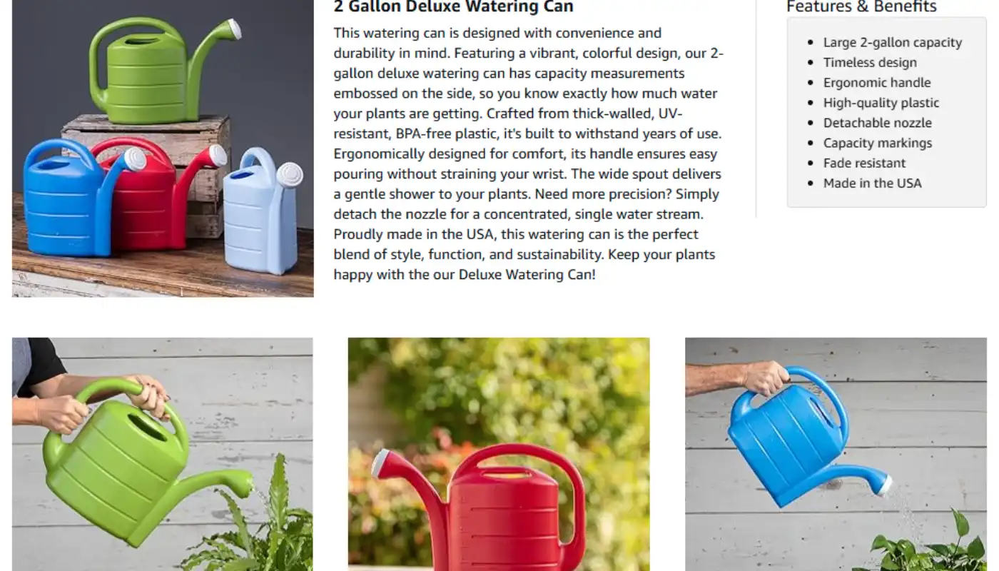 Novelty Deluxe Watering Can