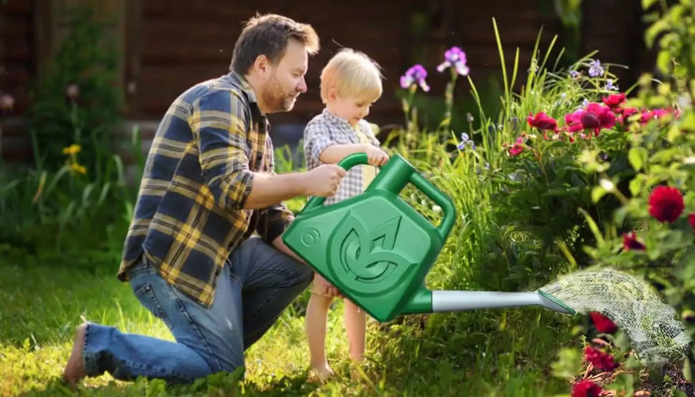 XXXFlower 1.5 Gallon Green Watering Can