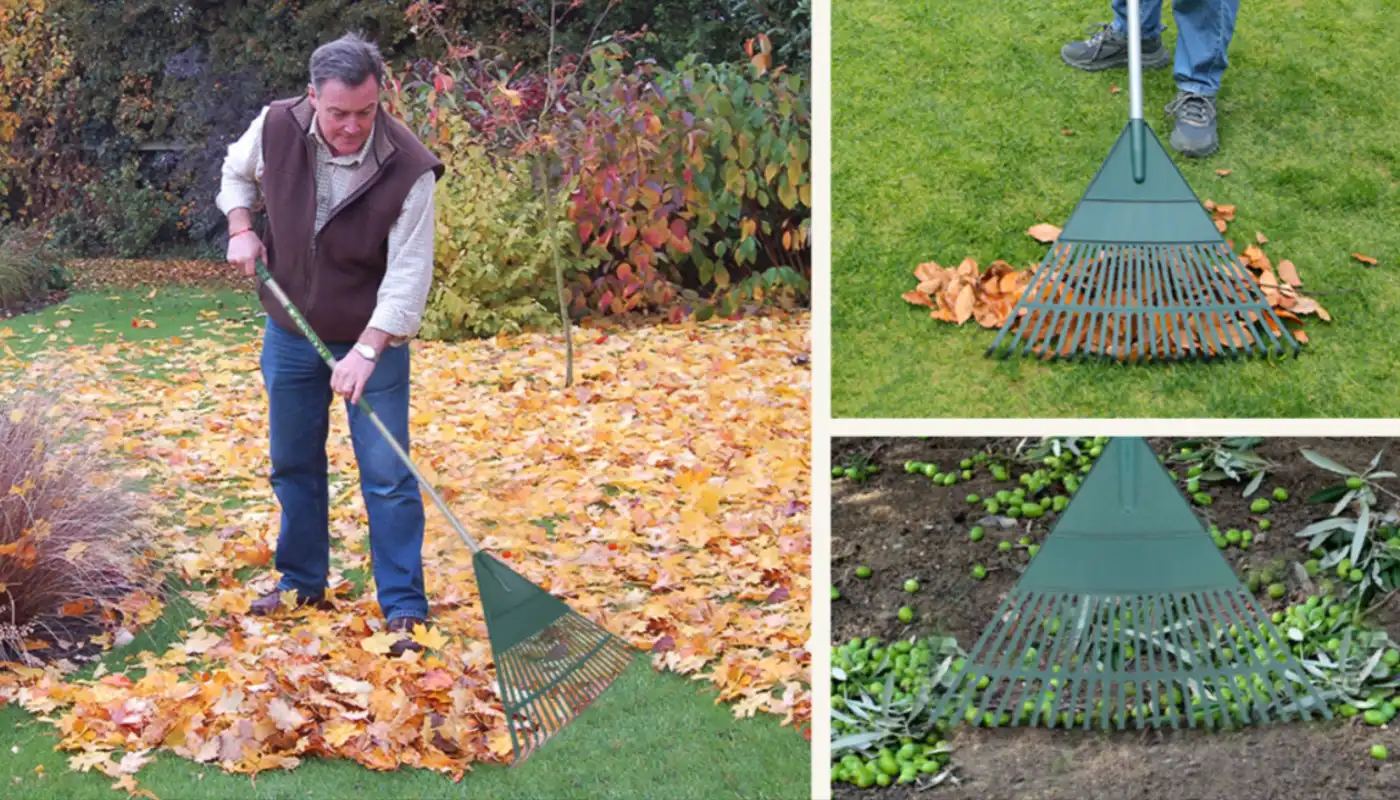 ORIENTOOLS Garden Leaf Rake